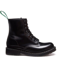 Black Hi-Shine 8 Eye Derby Boot & Care Kit